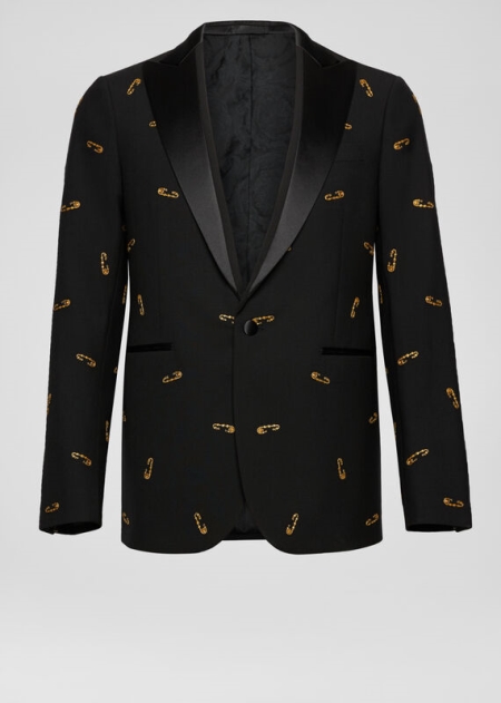 Blazer Versace Versace Embroidered Safety Pin Barbati | CPSDMUZ-74